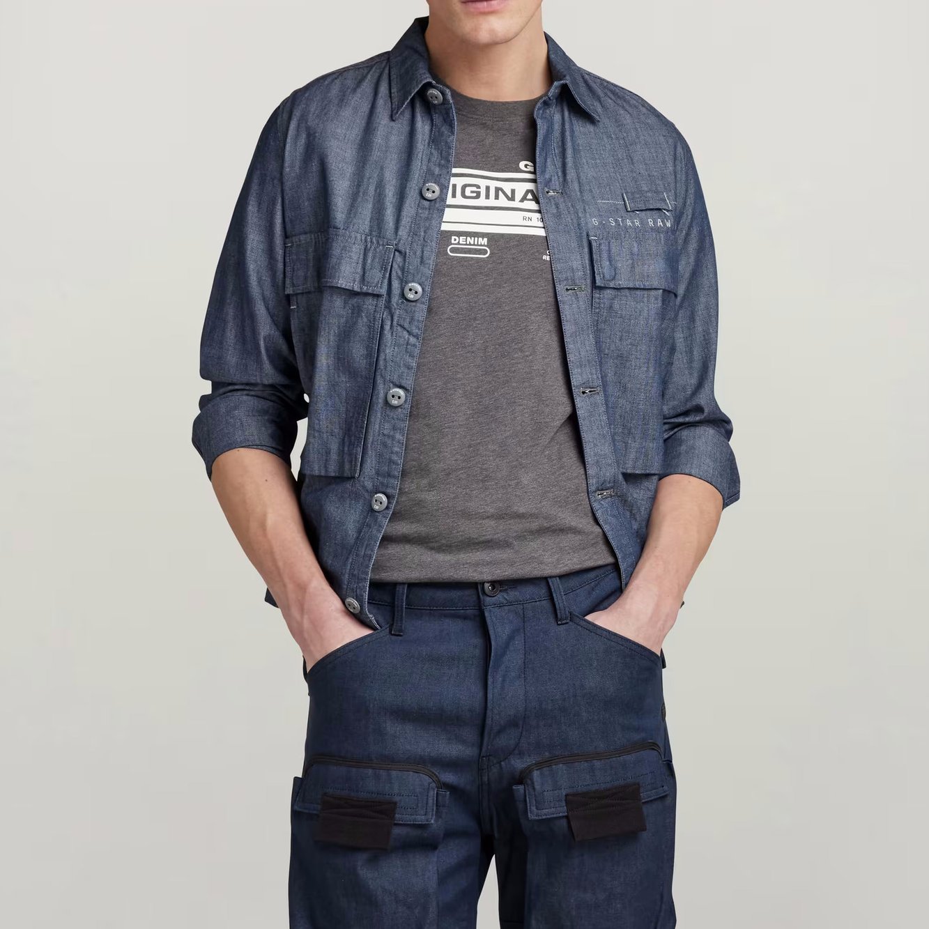 Pocketony Service Overshirt G-star tweedehands photo 3