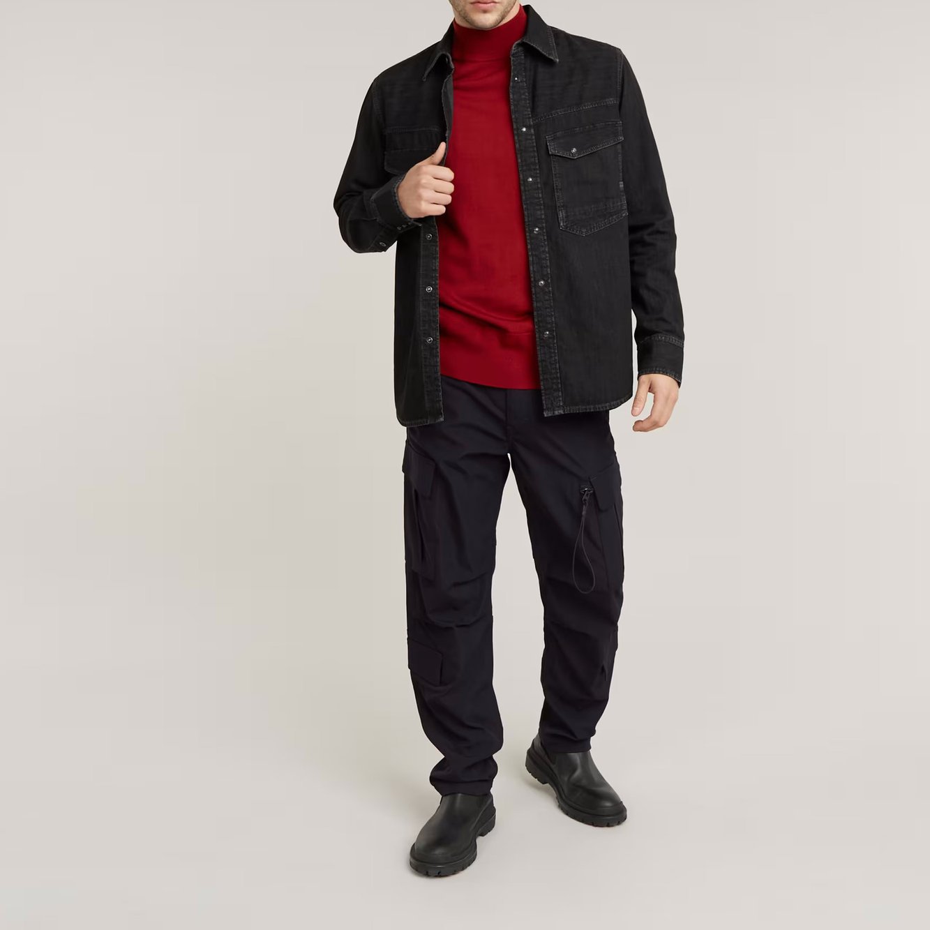 Pull En Maille Premium Core Mock Neck G-star seconde main photo 4