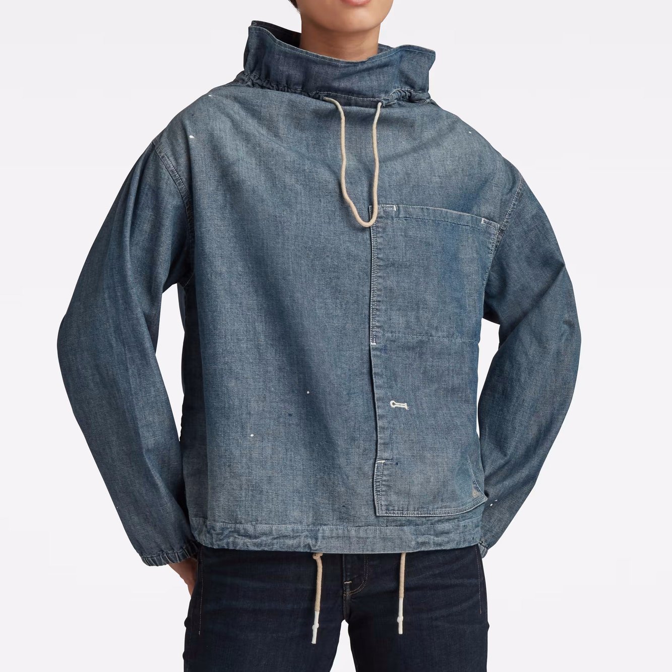 Long Sleeve Mock Neck Hemd G-star Second-Hand photo 3