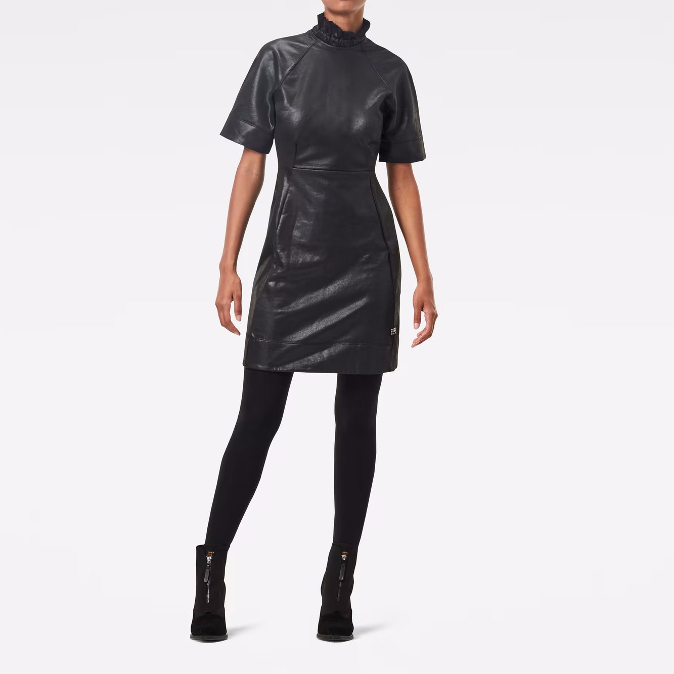 Glossy High Collar Sweat Kleid G-star Second-Hand photo 3