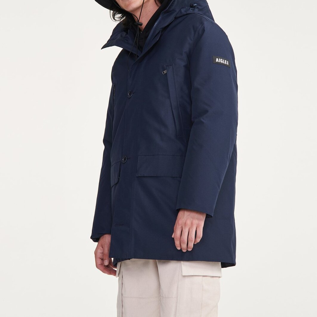 Parka longue GORE-TEX à capuche avec matelassage en duvets et plumes  Homme Aigle seconde main photo 5