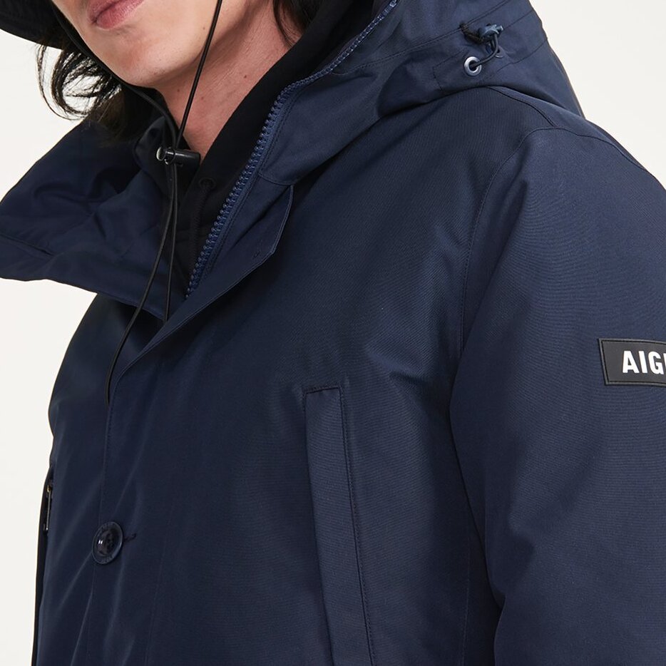 Parka longue GORE-TEX à capuche avec matelassage en duvets et plumes  Homme Aigle seconde main photo 7