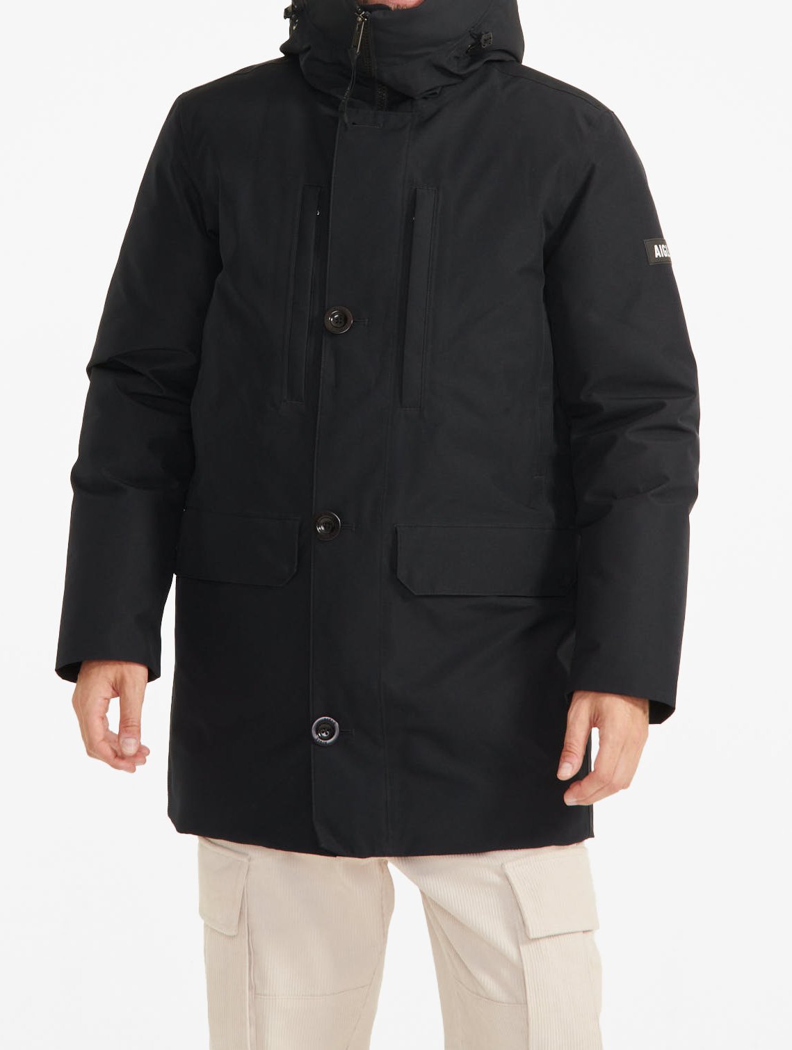 Parka mi-longue GORE-TEX plume à  capuche Aigle seconde main photo 3