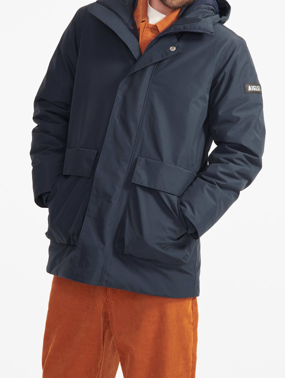 Parka chaude longue GORE-TEX ouate Dupont Sorona à  capuche Aigle seconde main photo 5