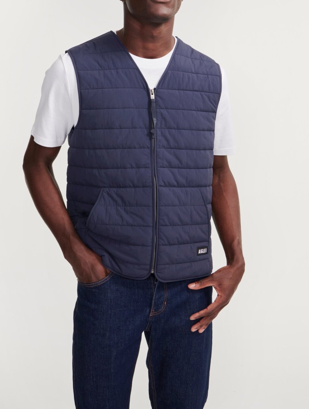 Gilet sans manches court déperlant ouate DUPONT SORONA® Aigle seconde main photo 4