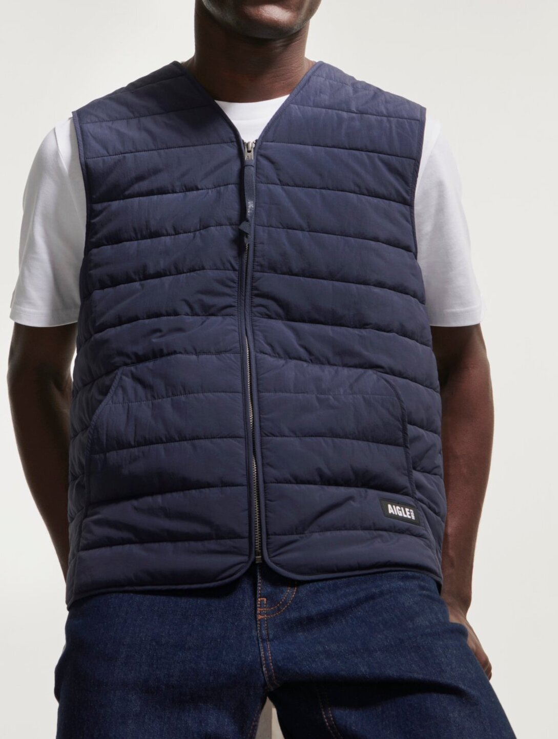 Gilet sans manches court déperlant ouate DUPONT SORONA® Aigle seconde main photo 6