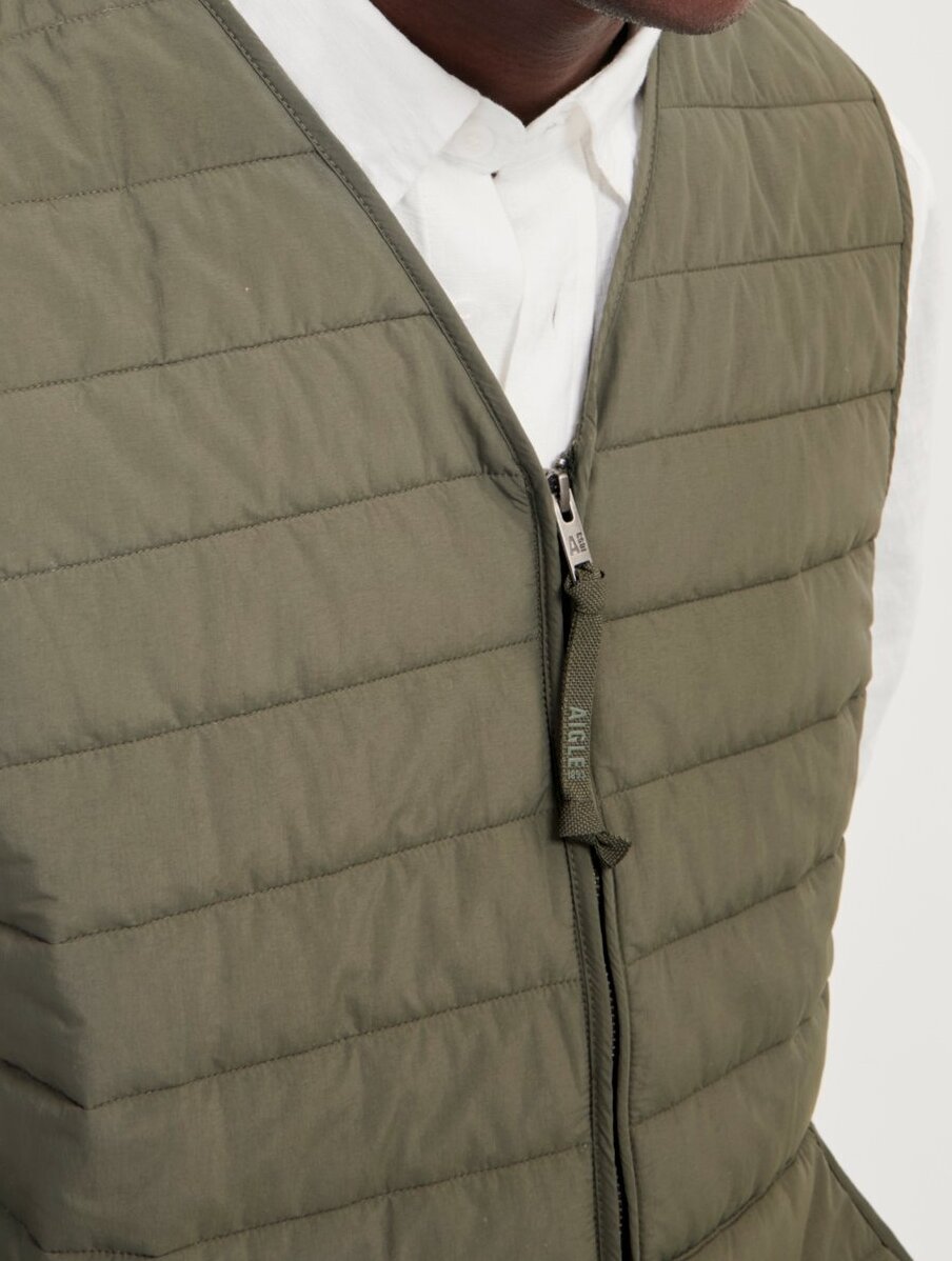 Gilet sans manches court déperlant ouate DUPONT SORONA® Aigle seconde main photo 5