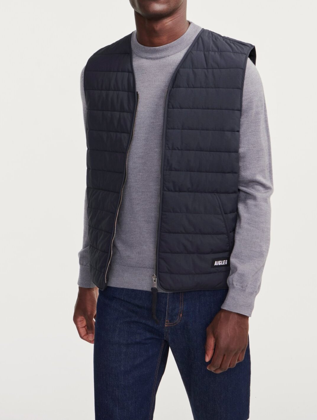 Gilet sans manches court déperlant ouate DUPONT SORONA® Aigle seconde main photo 3