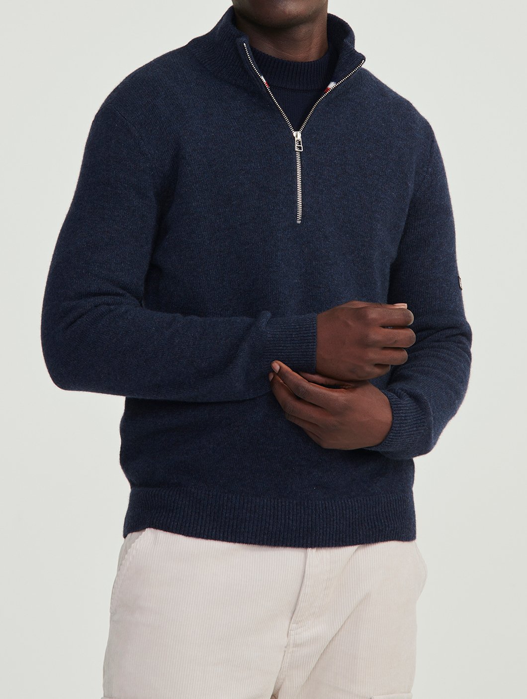 Pull à col montant demi-zip  Homme Aigle seconde main photo 3