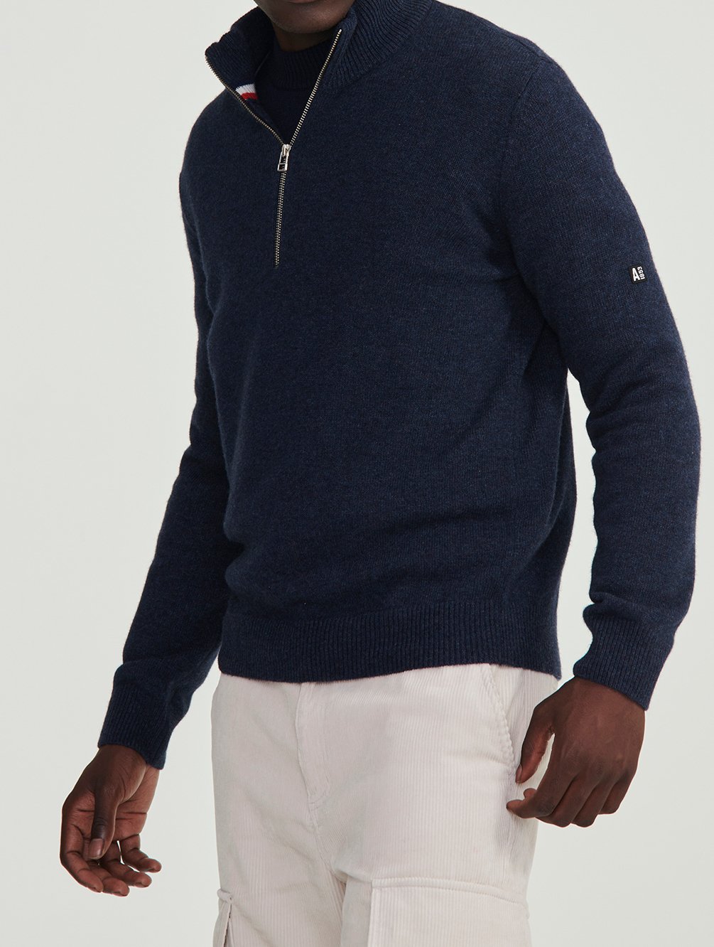 Pull à col montant demi-zip  Homme Aigle seconde main photo 4