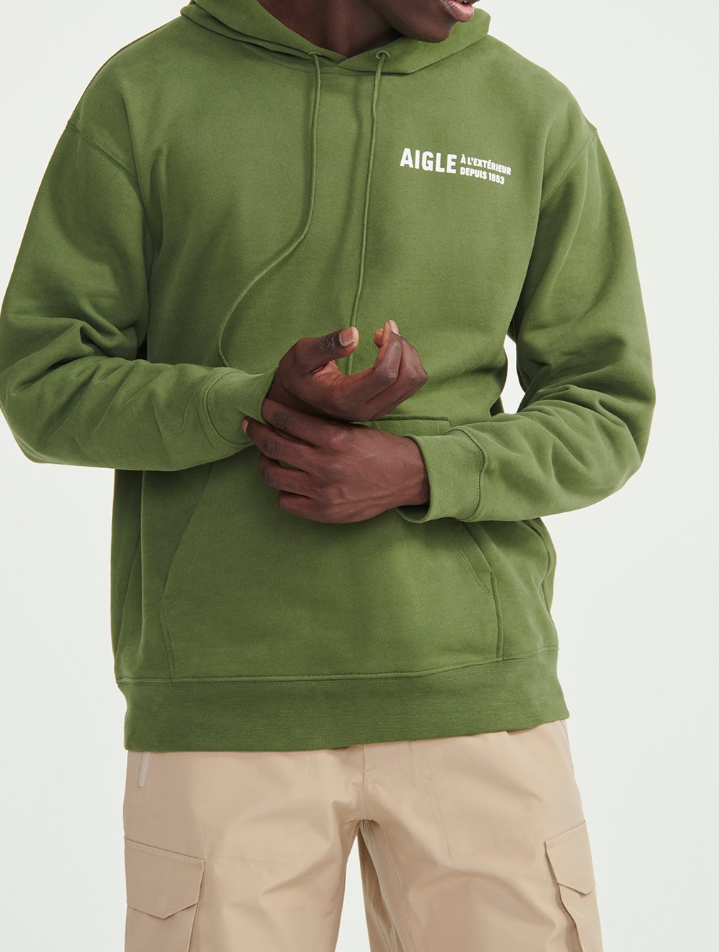 Sweatshirt brossé à capuche Aigle seconde main photo 3