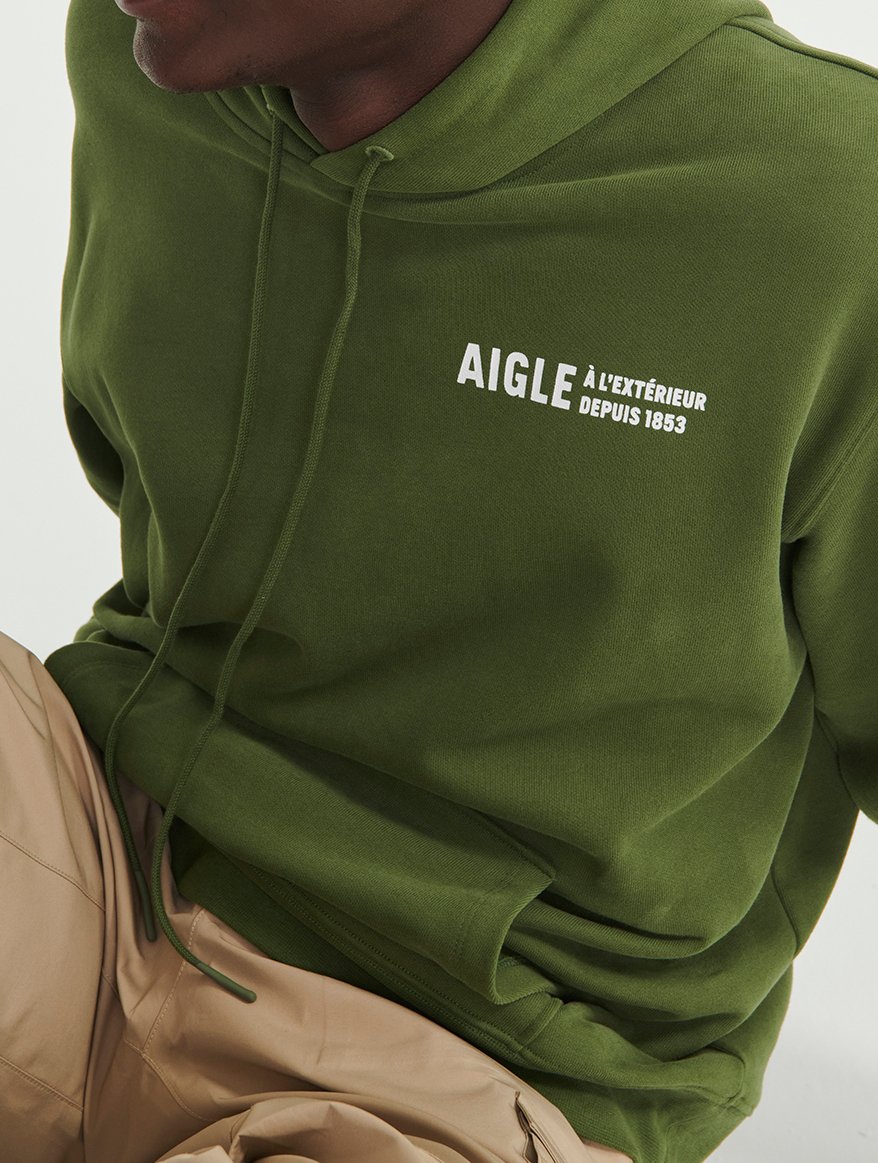 Sweatshirt brossé à capuche Aigle seconde main photo 7