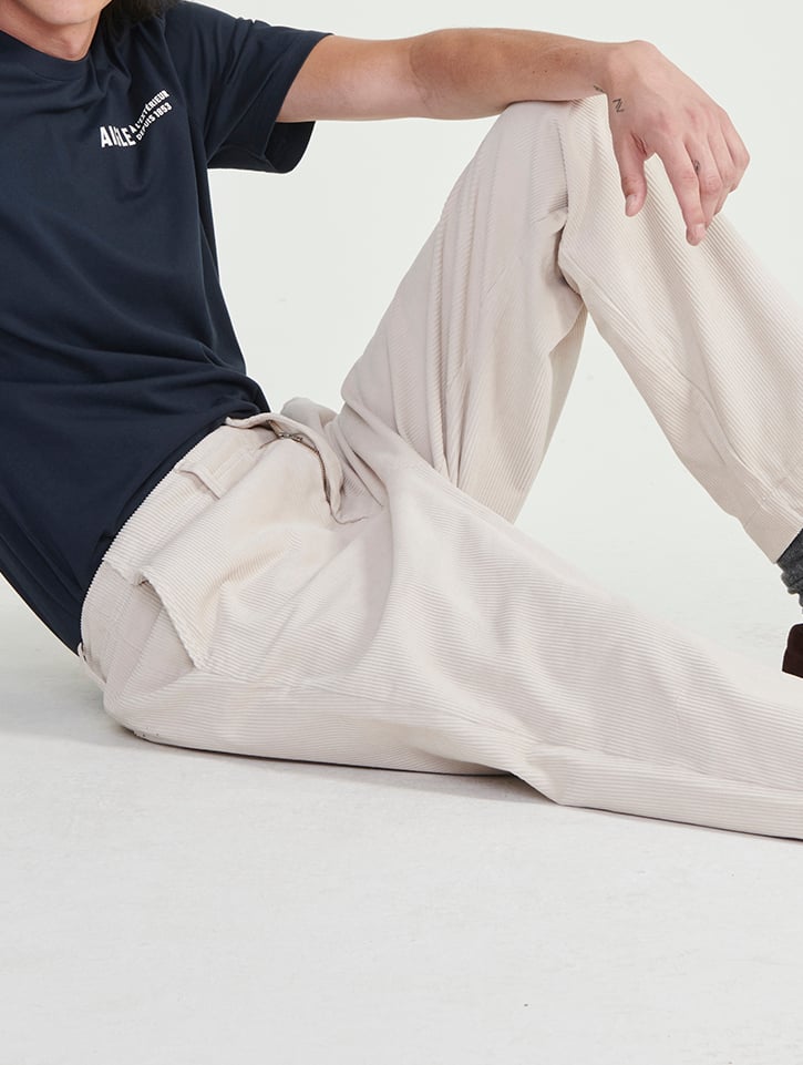 Pantalon chino velours coupe relax  Homme Aigle seconde main photo 3