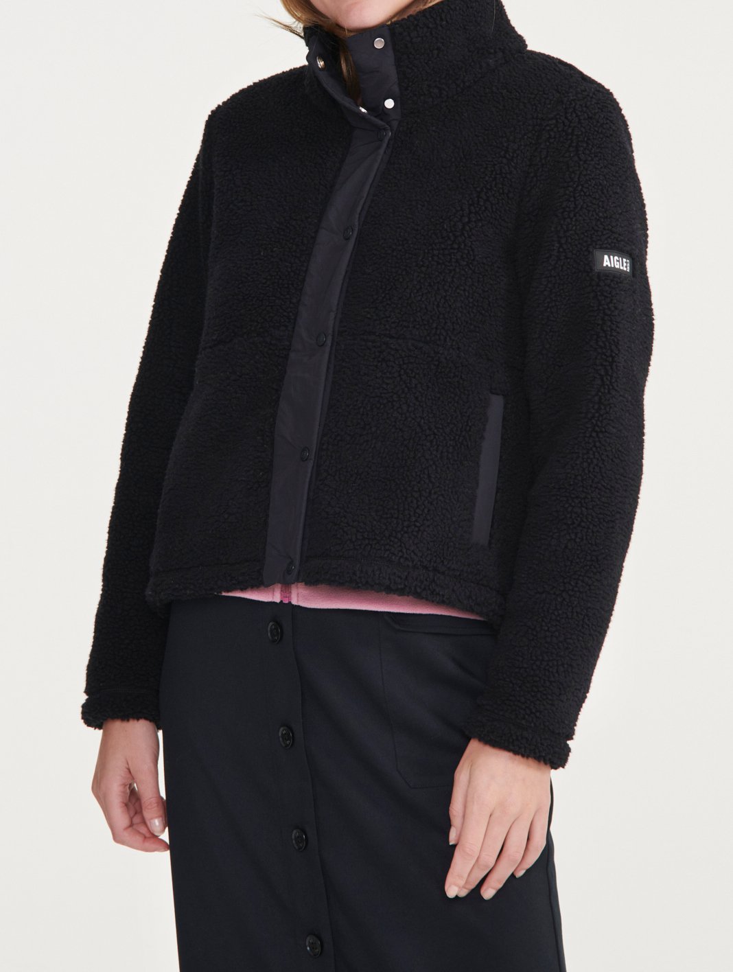 Blouson Sherpa bi matière Aigle seconde main photo 4