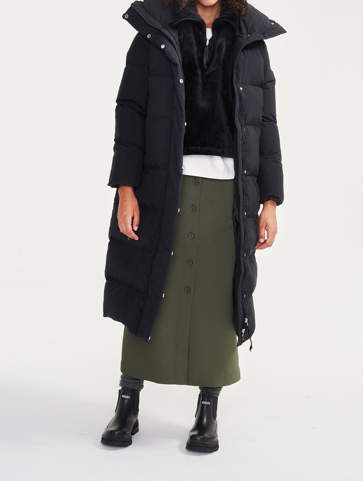 Doudoune longue waterproof Aigle seconde main photo 3