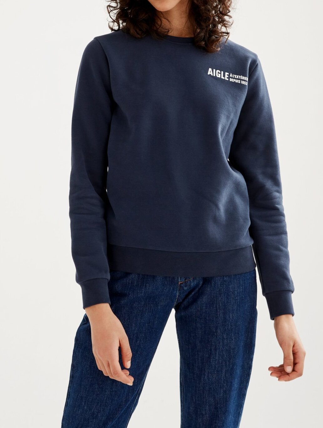 Sweatshirt col rond print Aigle Aigle seconde main photo 3