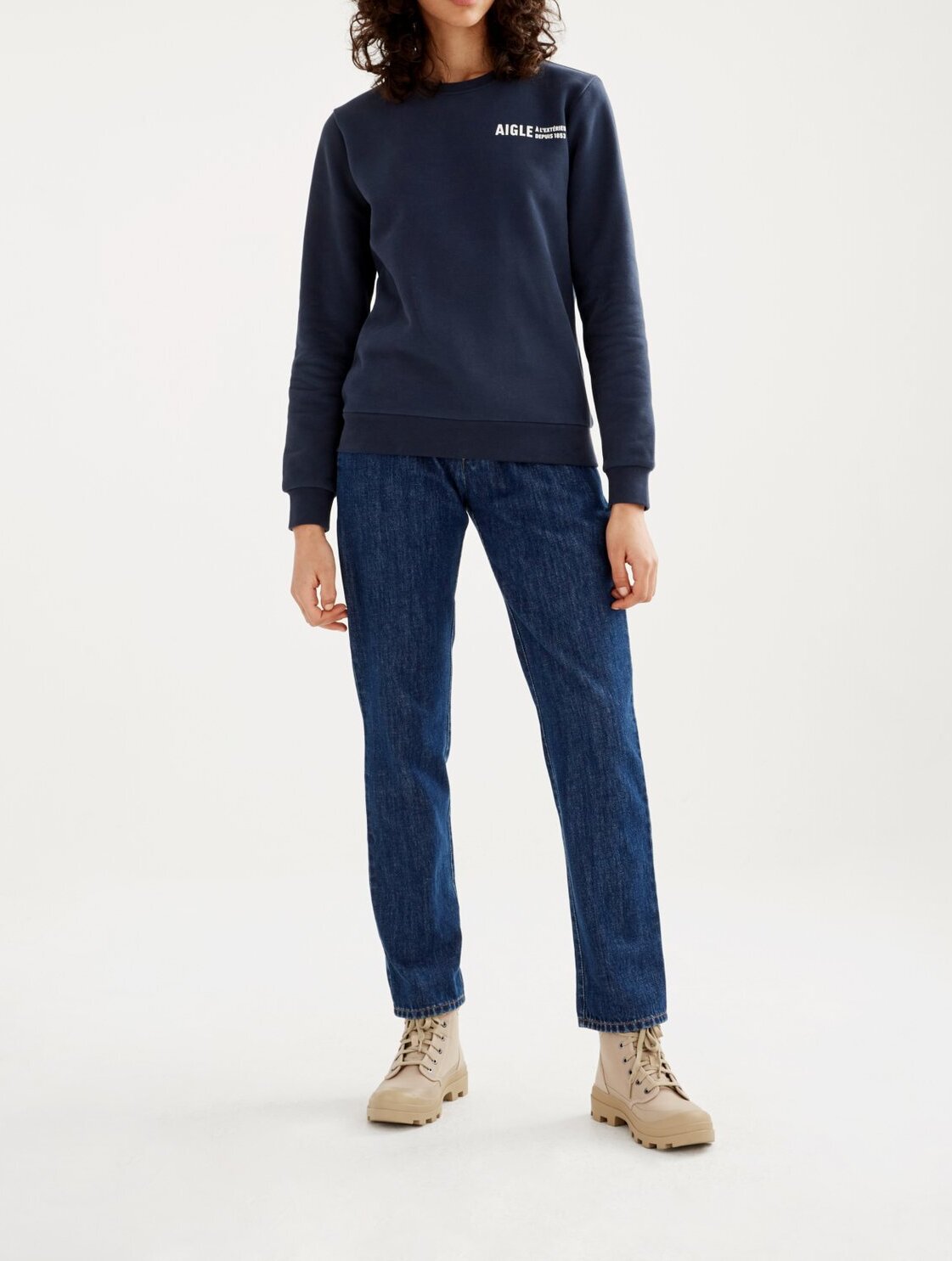 Sweatshirt col rond print Aigle Aigle seconde main photo 4