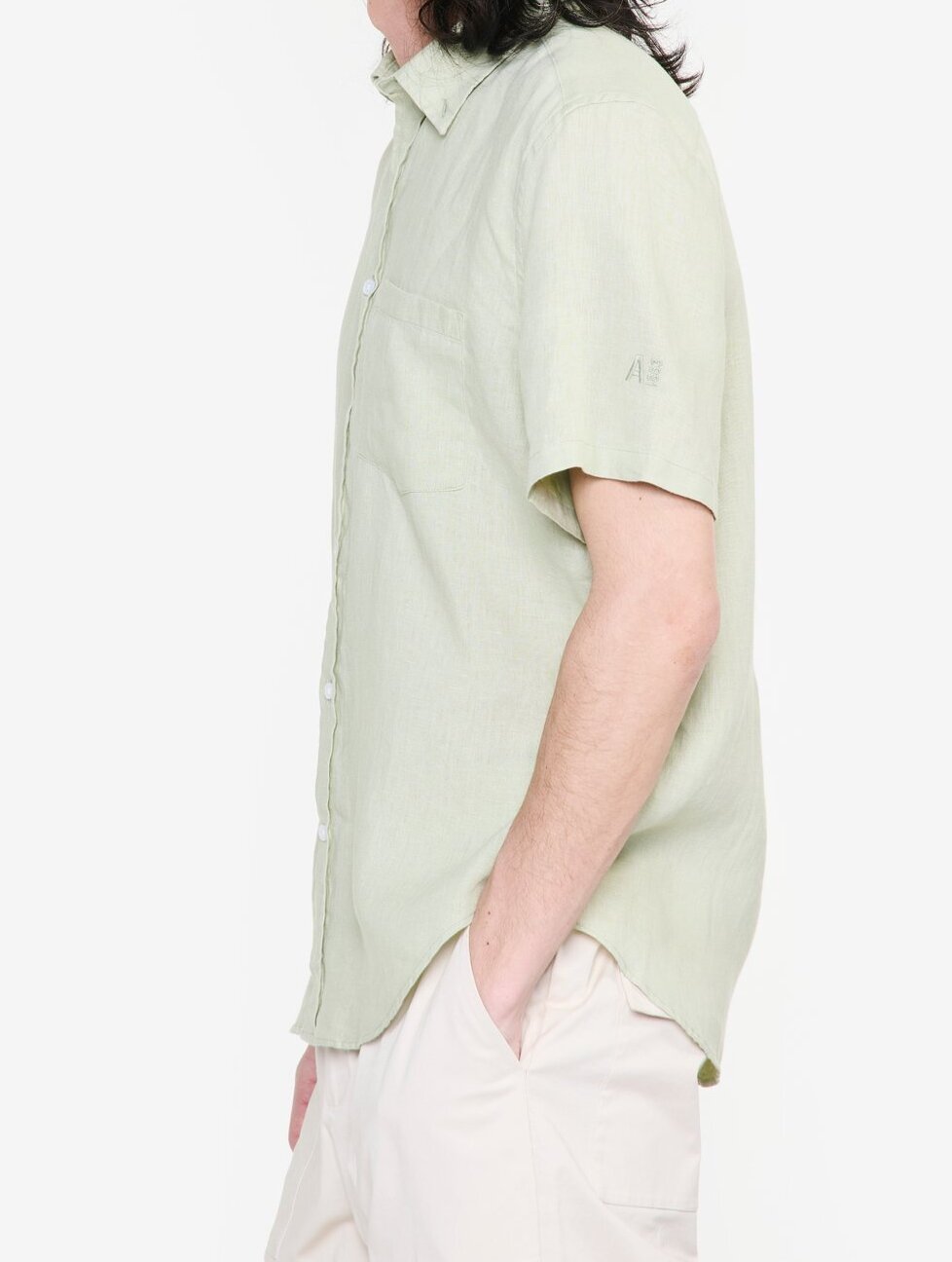 Chemise en lin avec manches courtes Aigle seconde main photo 5