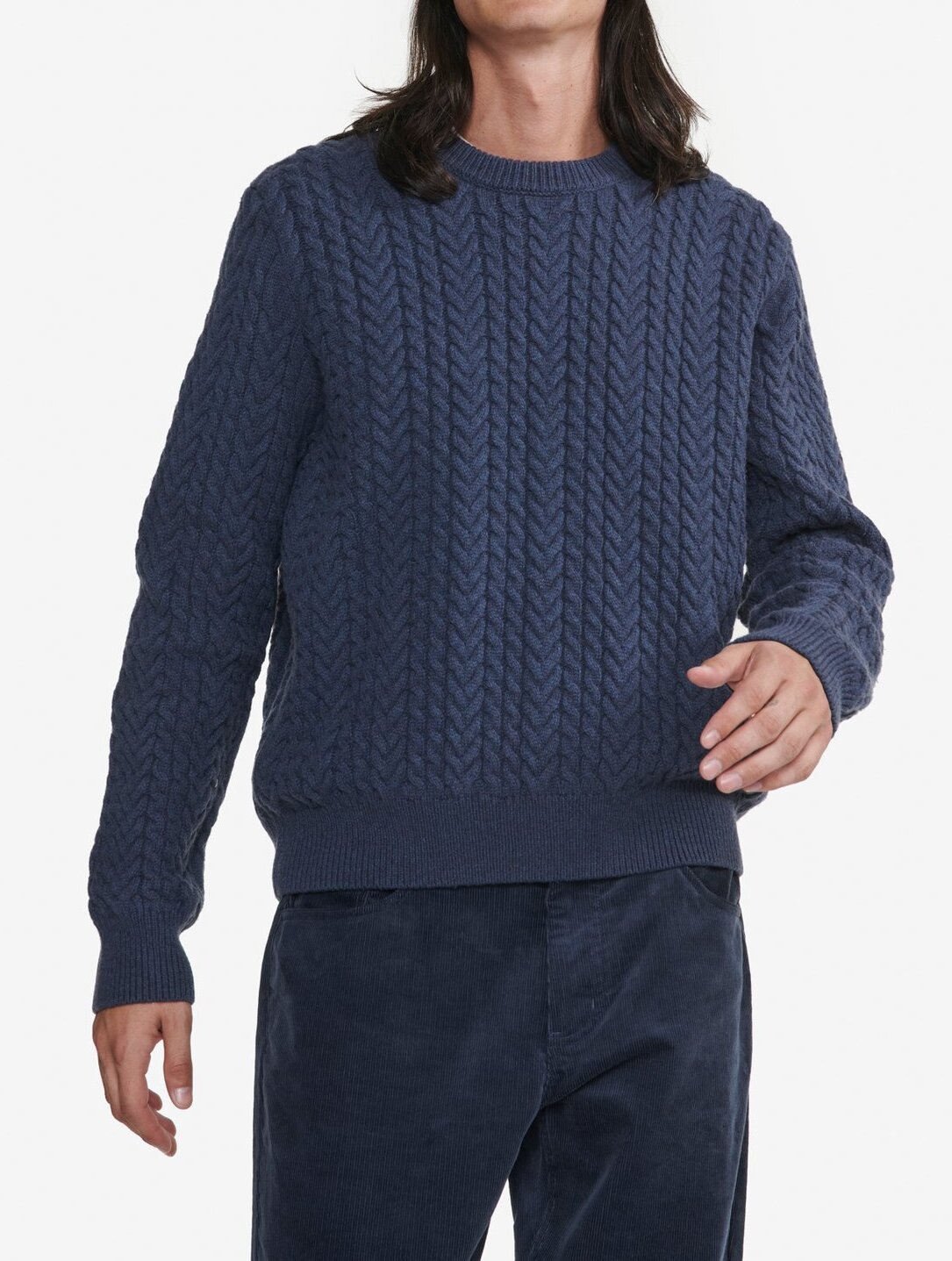 Pull torsadé col rond   Homme Aigle seconde main photo 3