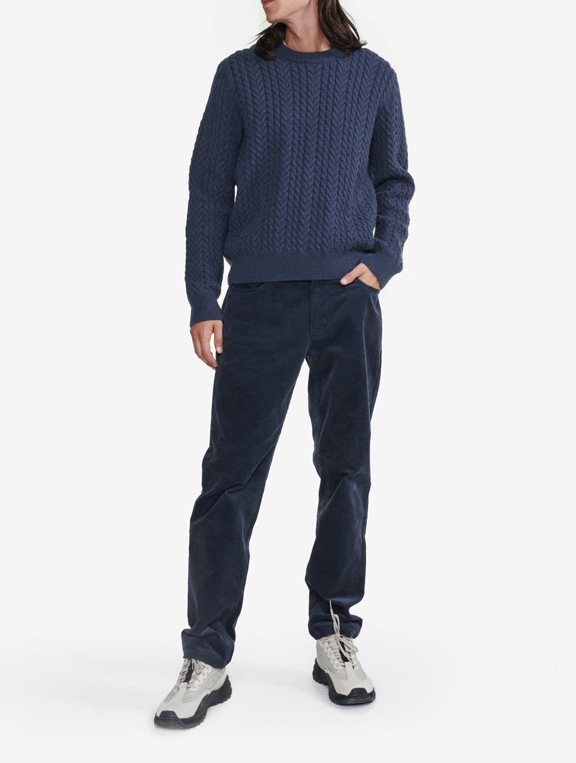 Pull torsadé col rond   Homme Aigle seconde main photo 4
