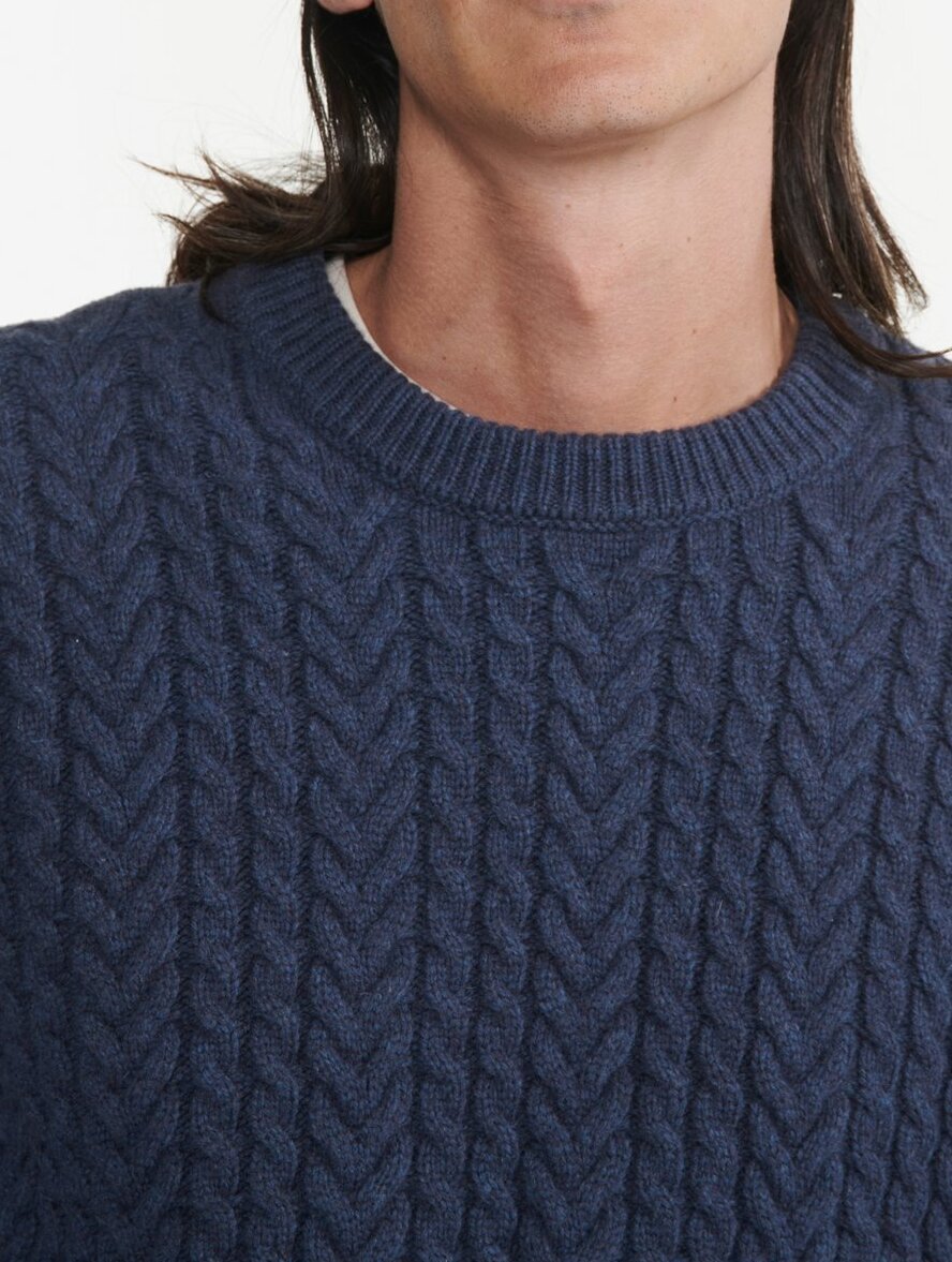 Pull torsadé col rond   Homme Aigle seconde main photo 5