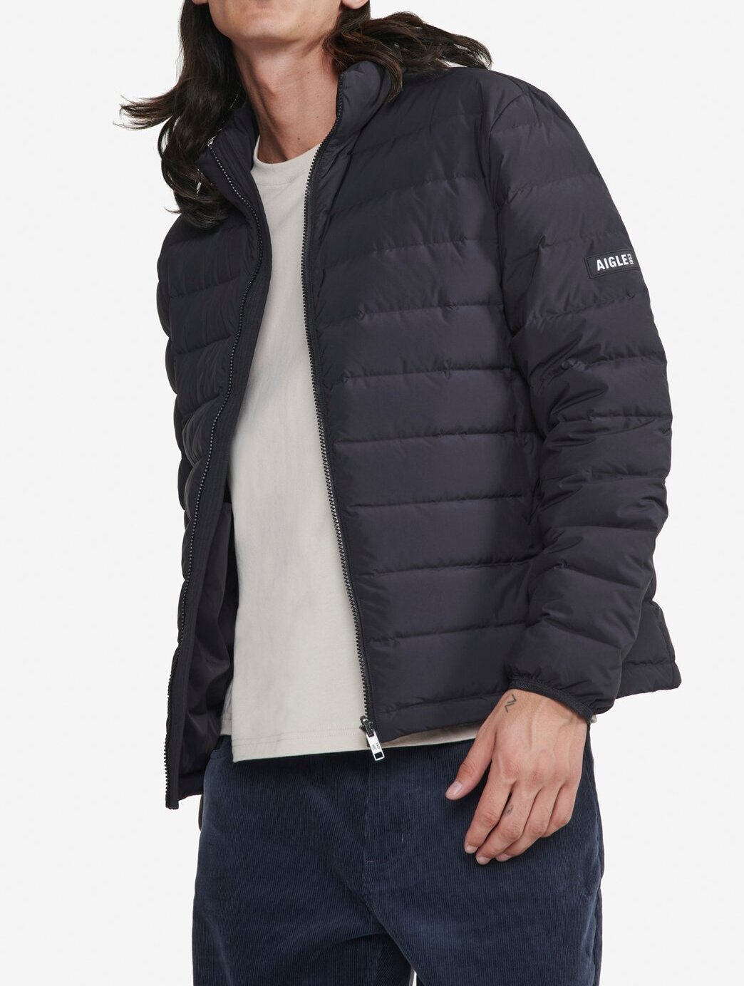 Doudoune courte T-KIT déperlante  avec matelassage en duvets et plumes  Homme Aigle seconde main photo 3