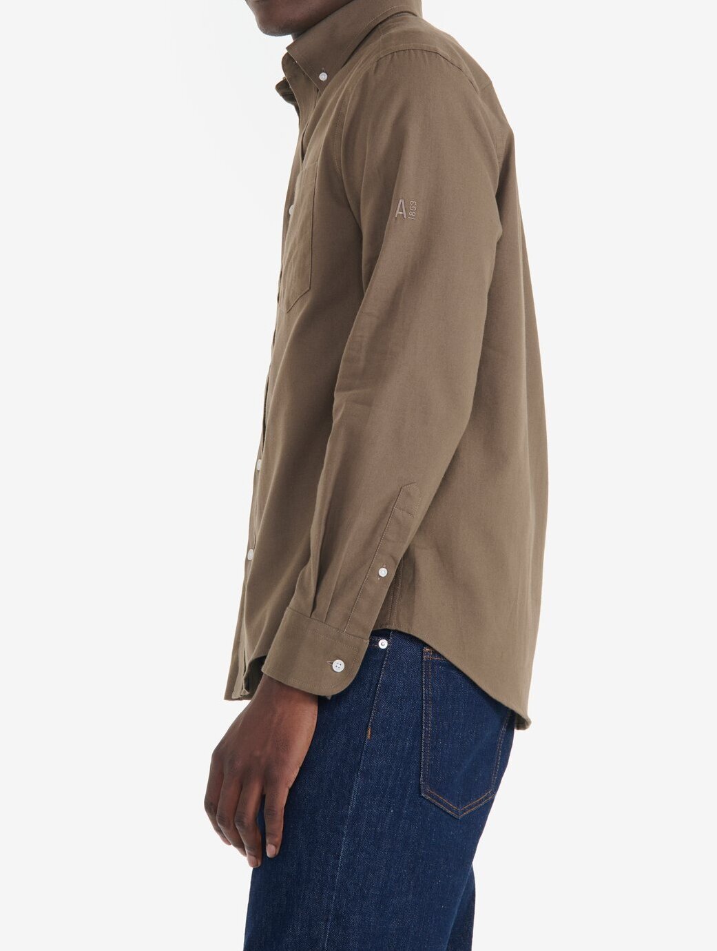 Chemise coton flanelle à manches longues  Homme Aigle seconde main photo 3