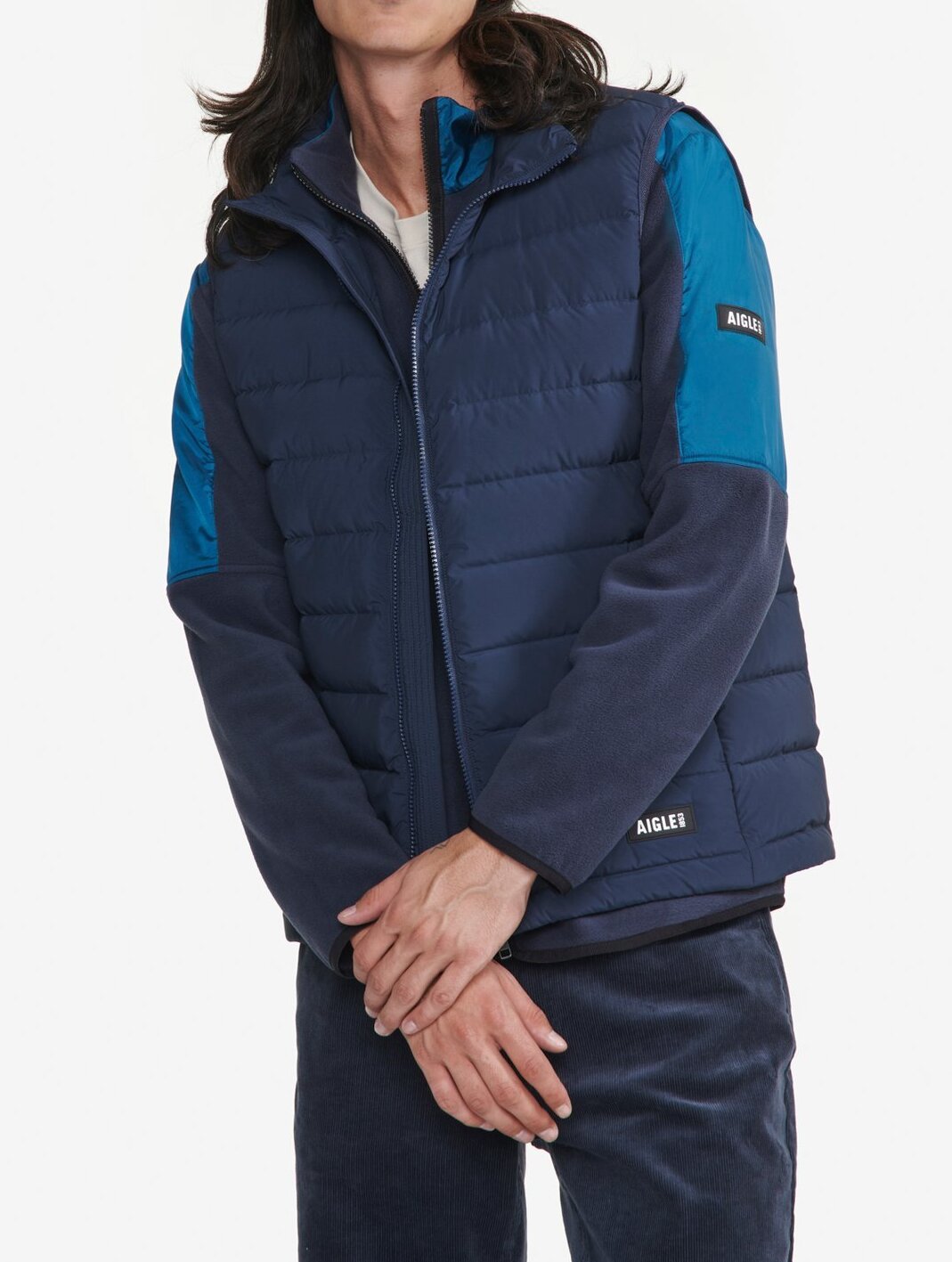 Doudoune courte T-KIT sans manche déperlante avec matelassage en duvets et plumes  Homme Aigle seconde main photo 3