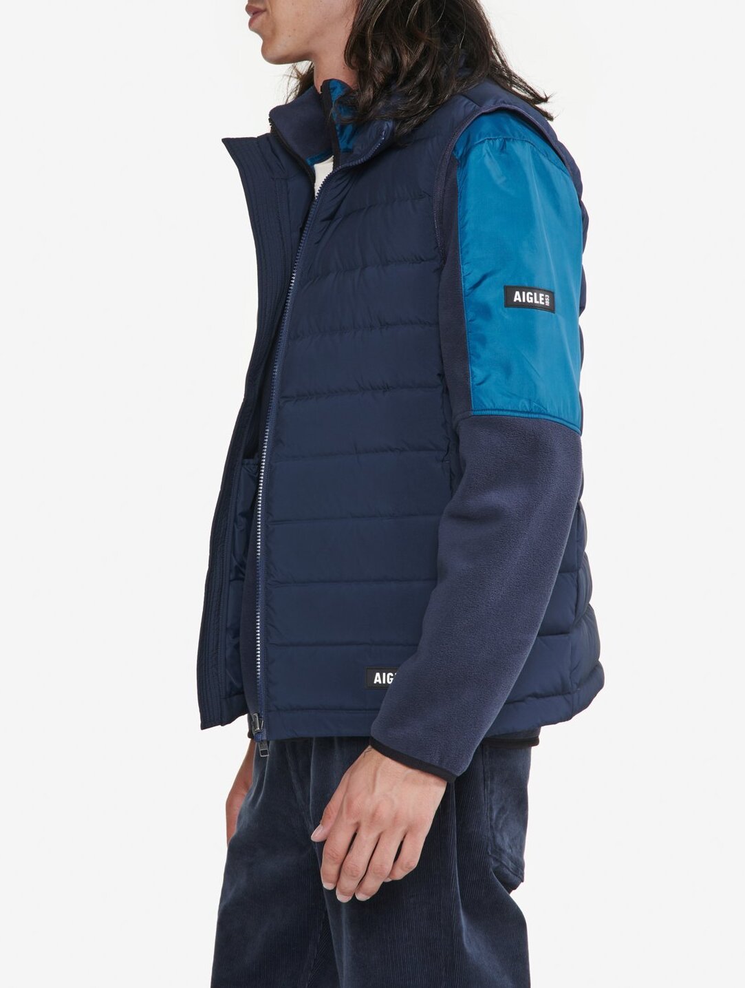 Doudoune courte T-KIT sans manche déperlante avec matelassage en duvets et plumes  Homme Aigle seconde main photo 5