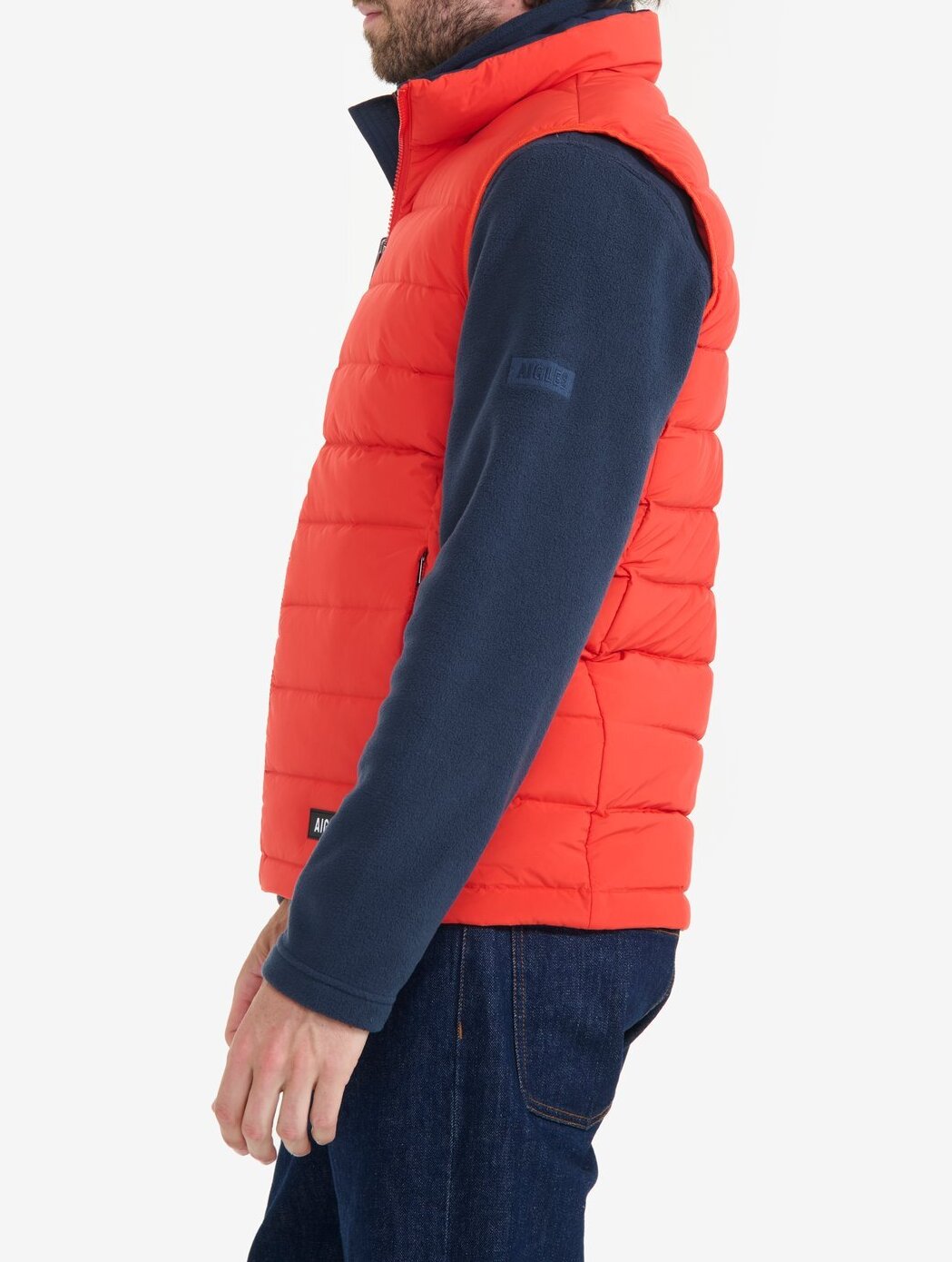 Doudoune courte T-KIT sans manche déperlante avec matelassage en duvets et plumes  Homme Aigle seconde main photo 4