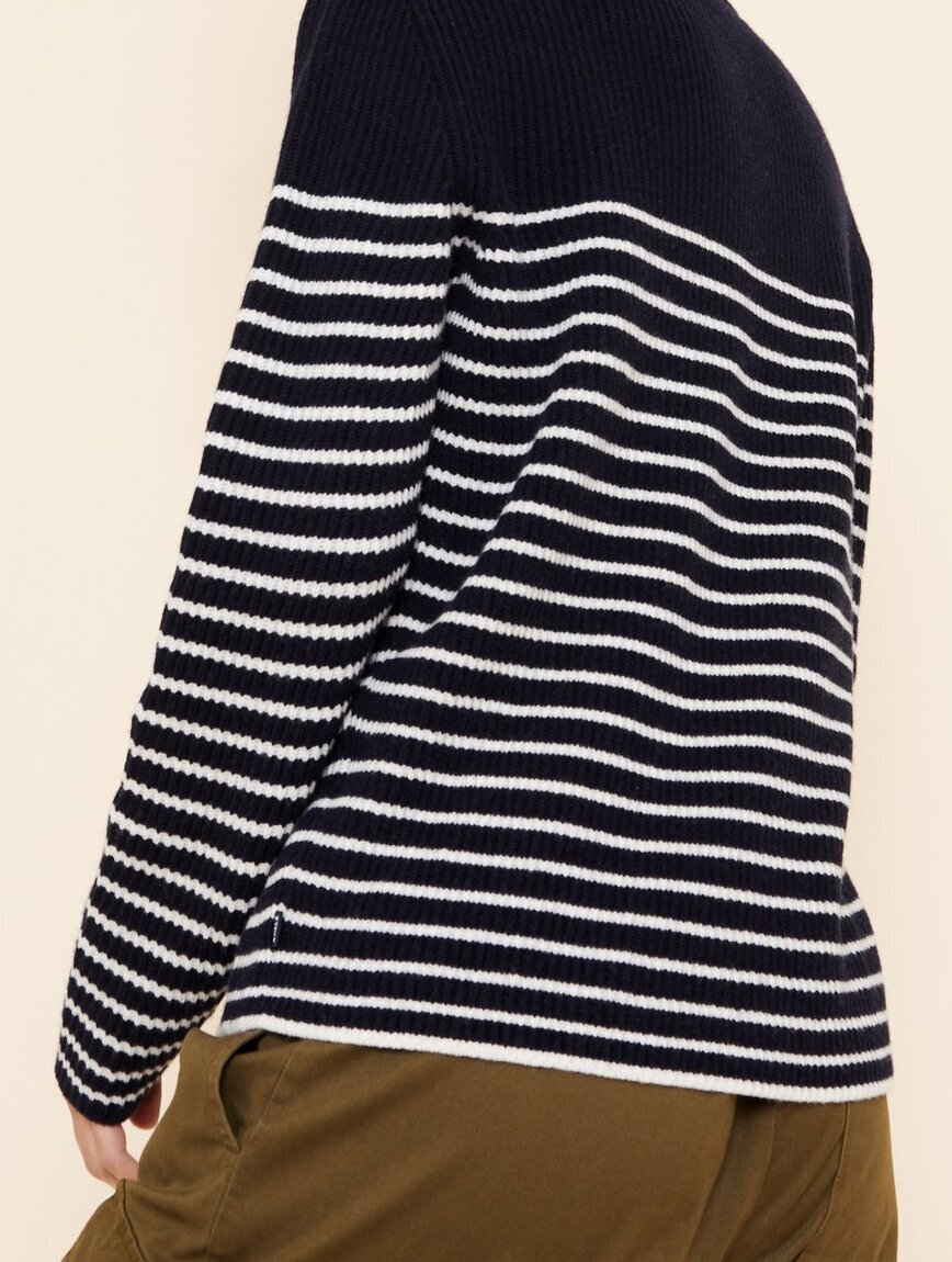 Pull marinière en laine Aigle seconde main photo 4