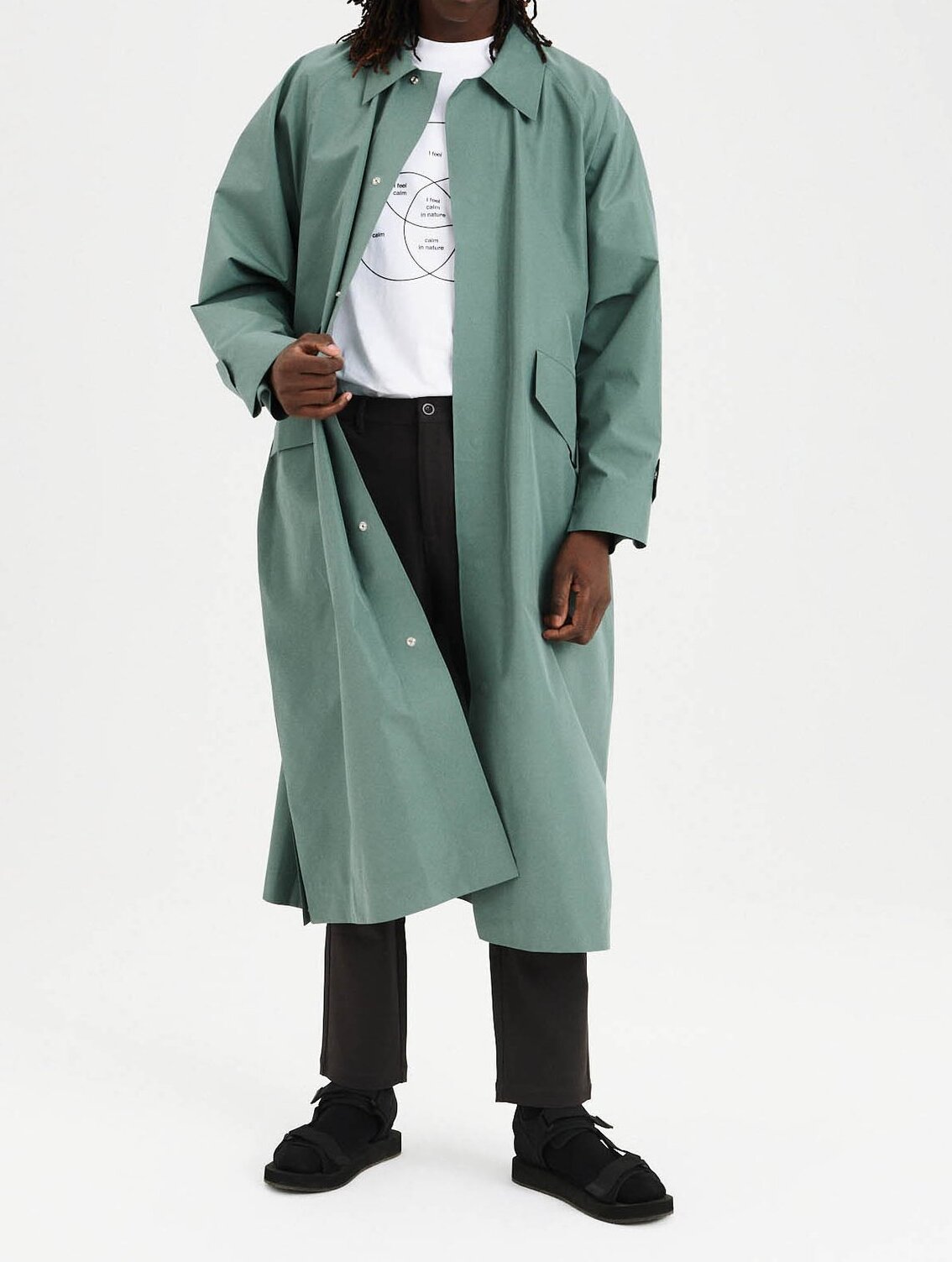 Trench Gore-Tex® moderne oversize Aigle seconde main photo 5