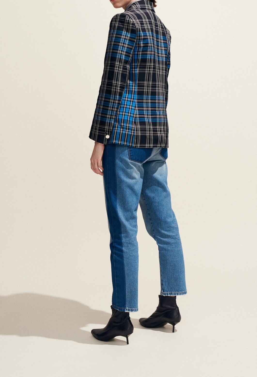 Veste Tailleur Prince De Galles Bicolore Claudie Seconde Main seconde main photo 6