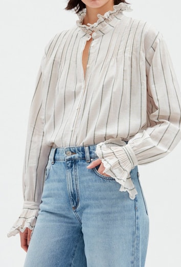 Chemise Rayée À Volants Claudie Seconde Main seconde main photo 2