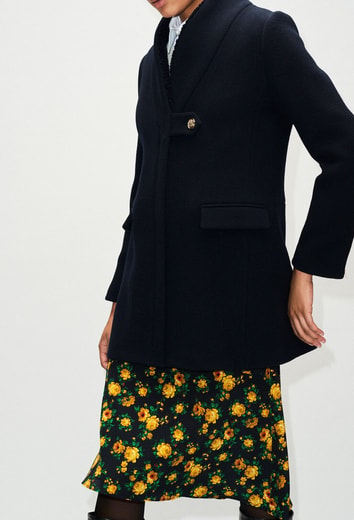 Manteau Intérieur Col En Fausse Fourrure Claudie Seconde Main seconde main photo 2