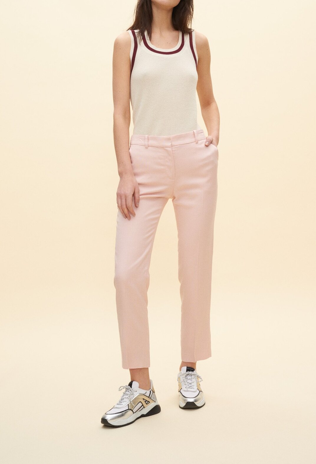 Photo produit Pantalon Droit Rose Poudré numéro 0