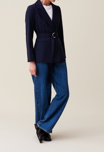 Veste Tailleur Ceinturée Claudie Seconde Main seconde main photo 2