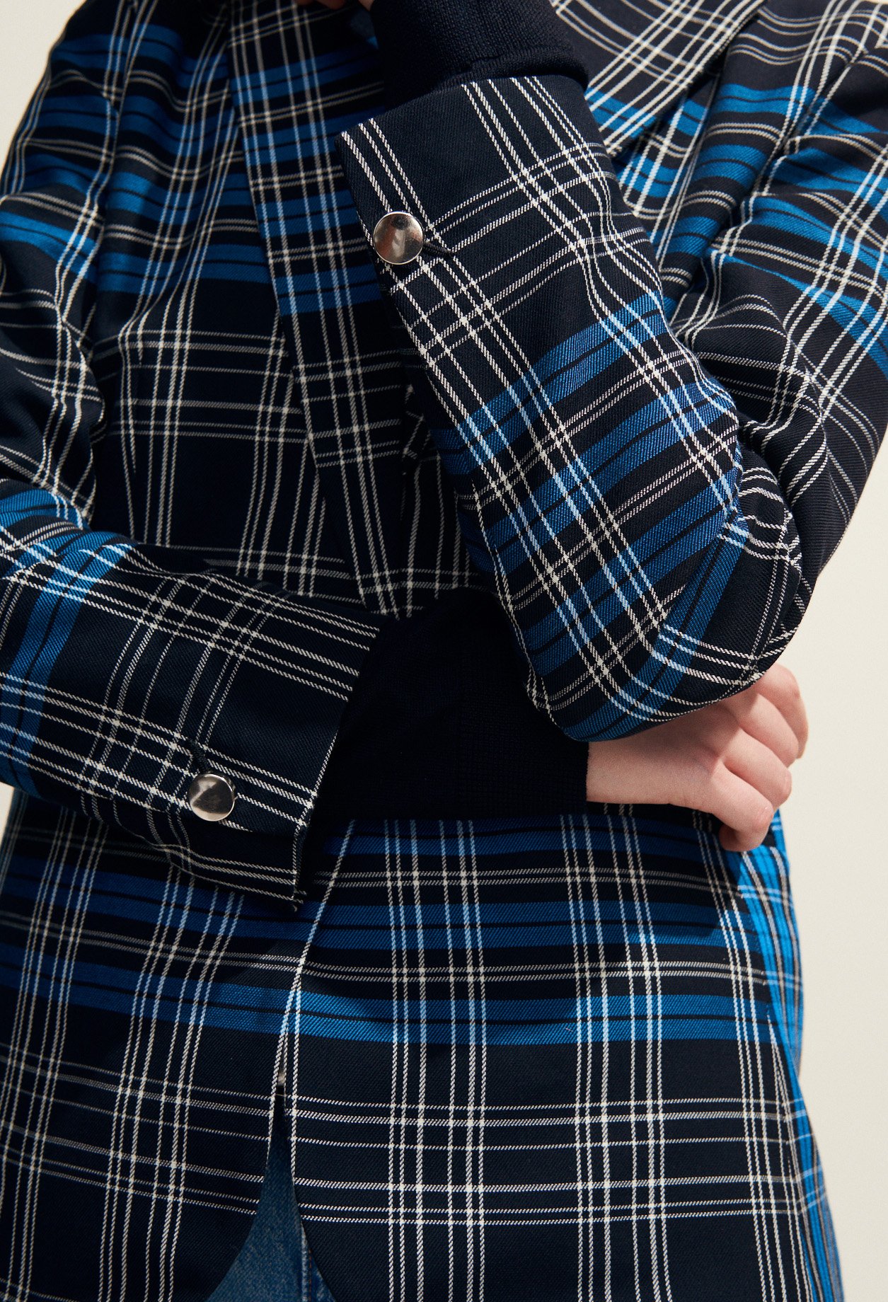 Veste Tailleur Prince De Galles Bicolore Claudie Seconde Main seconde main photo 1