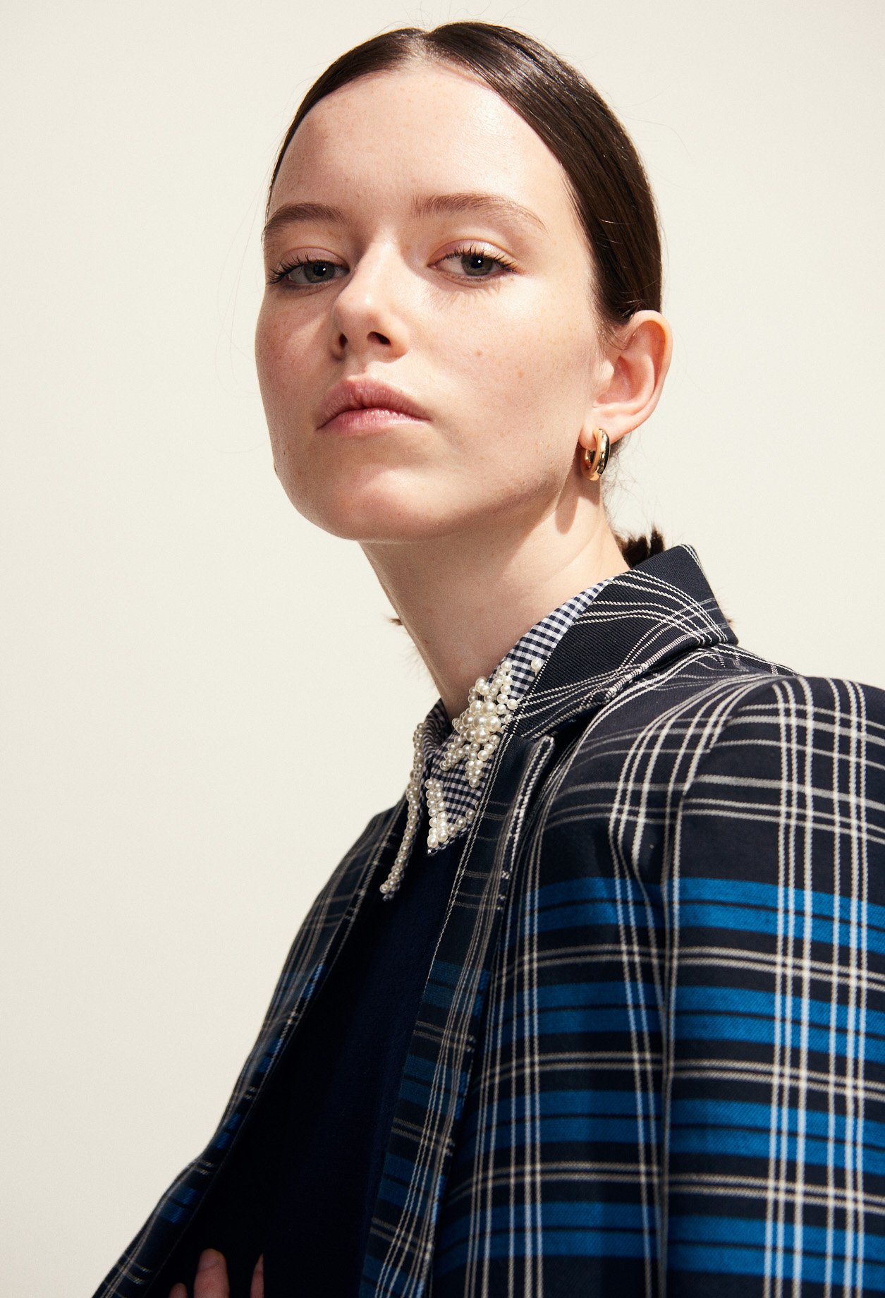 Veste Tailleur Prince De Galles Bicolore Claudie Seconde Main seconde main photo 5