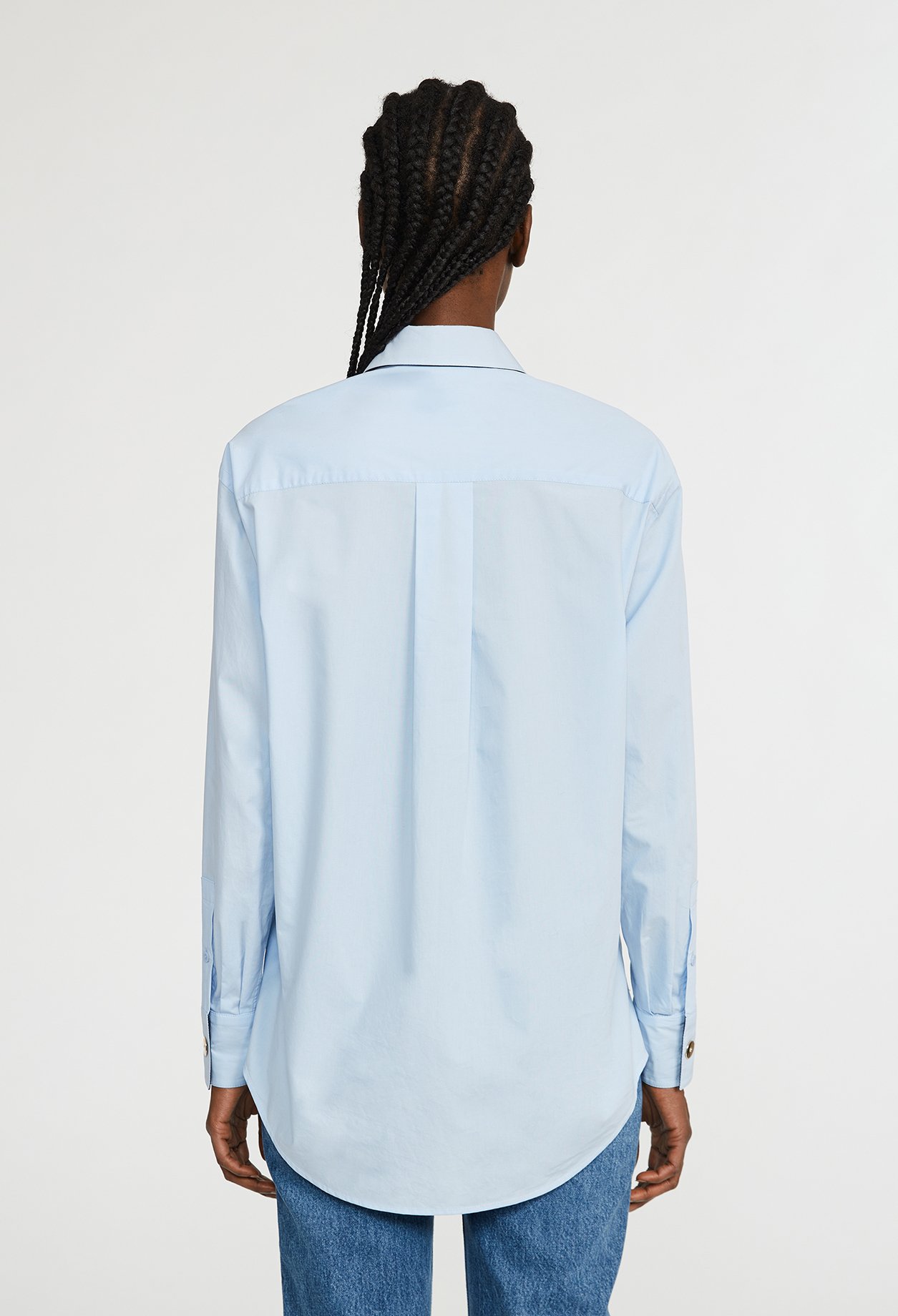Chemise Bleue Ciel À Manches Longues Claudie Seconde Main second-hand photo 6
