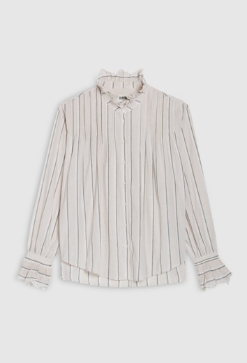 Chemise Rayée À Volants Claudie Seconde Main seconde main photo 1