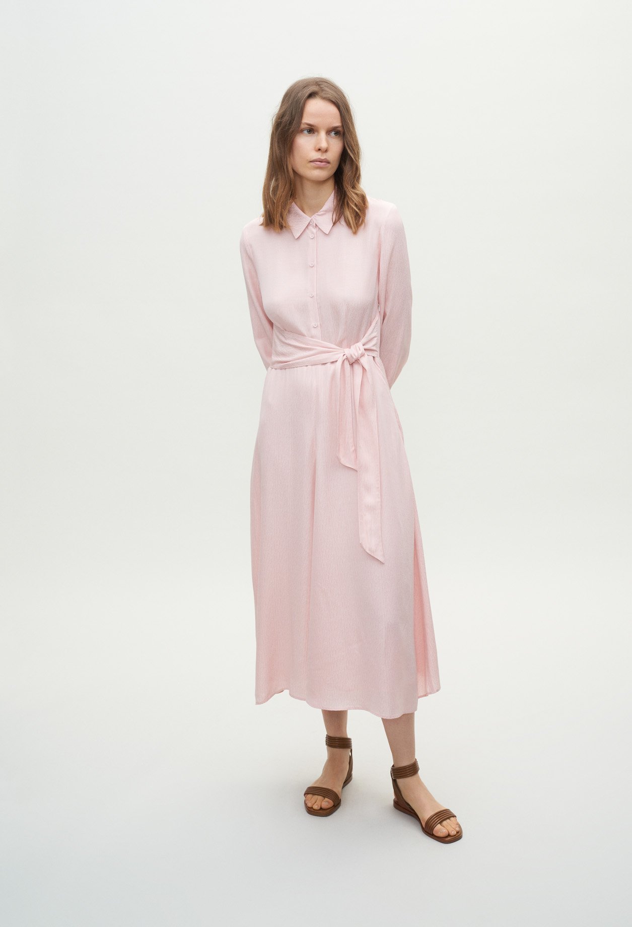 Robe Chemise Longue Ceinturée