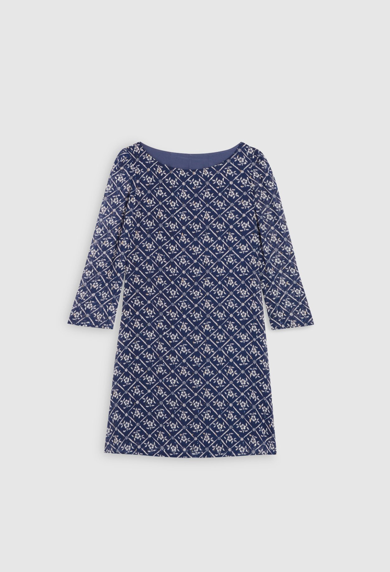 Photo produit Robe Rififi À Motifs Floral Métallisé numéro 1