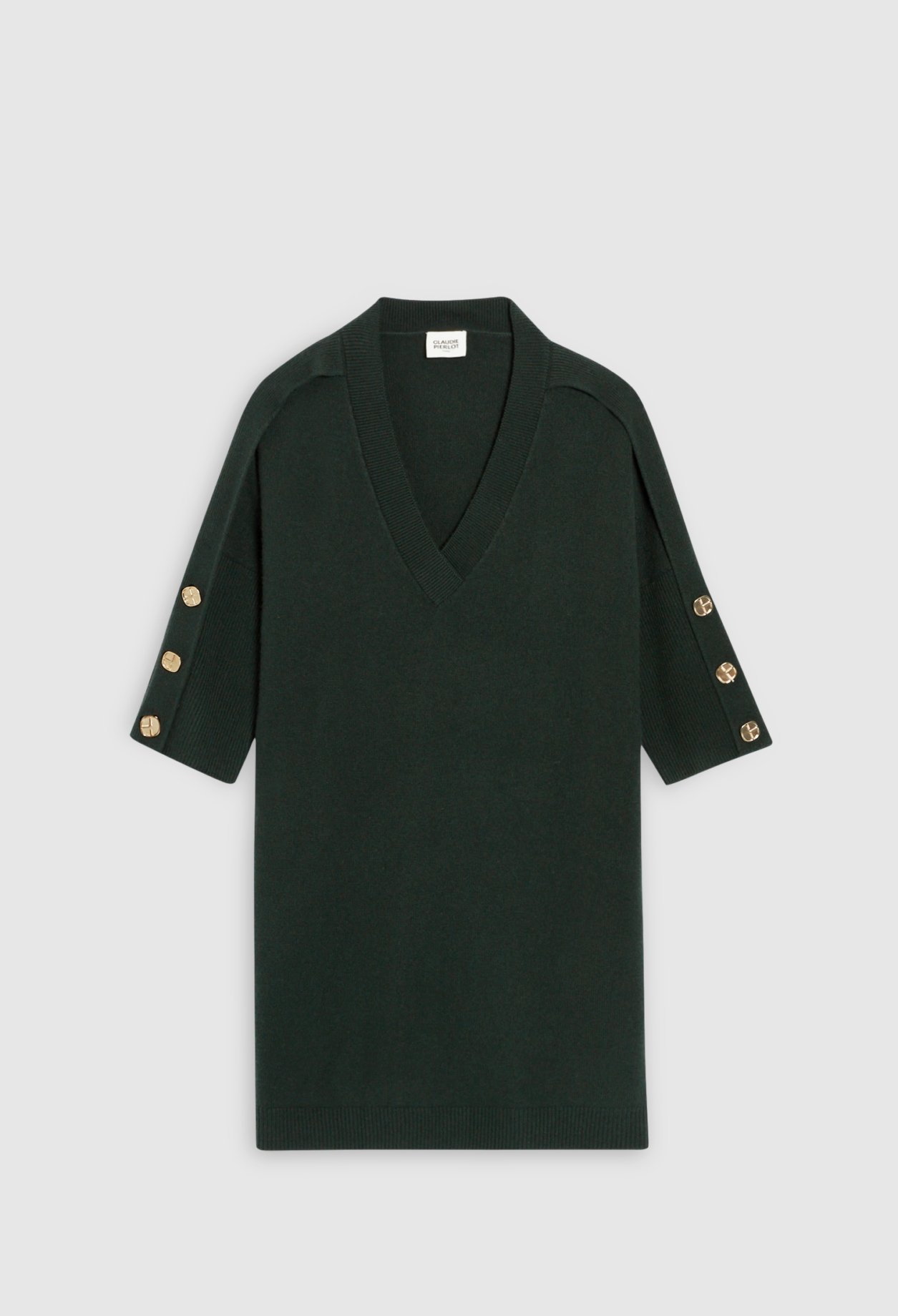 Photo produit Robe Pull Col V numéro 1