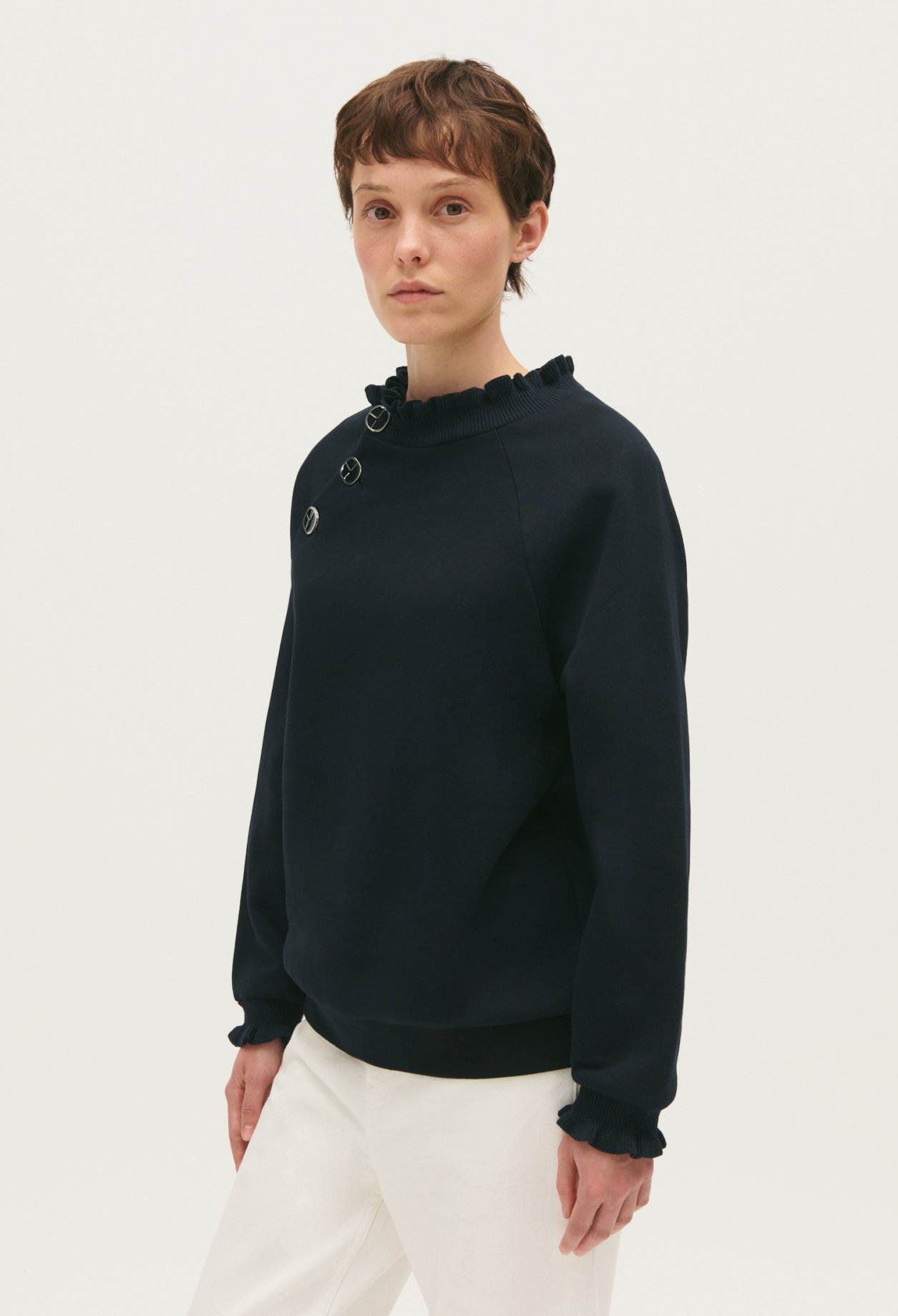 Sweatshirt À Col Volanté Claudie Seconde Main seconde main photo 6