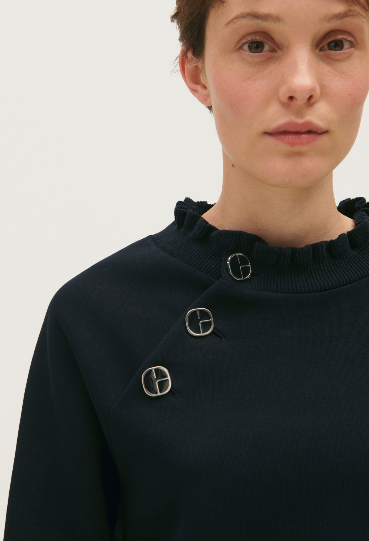 Sweatshirt À Col Volanté Claudie Seconde Main seconde main photo 7