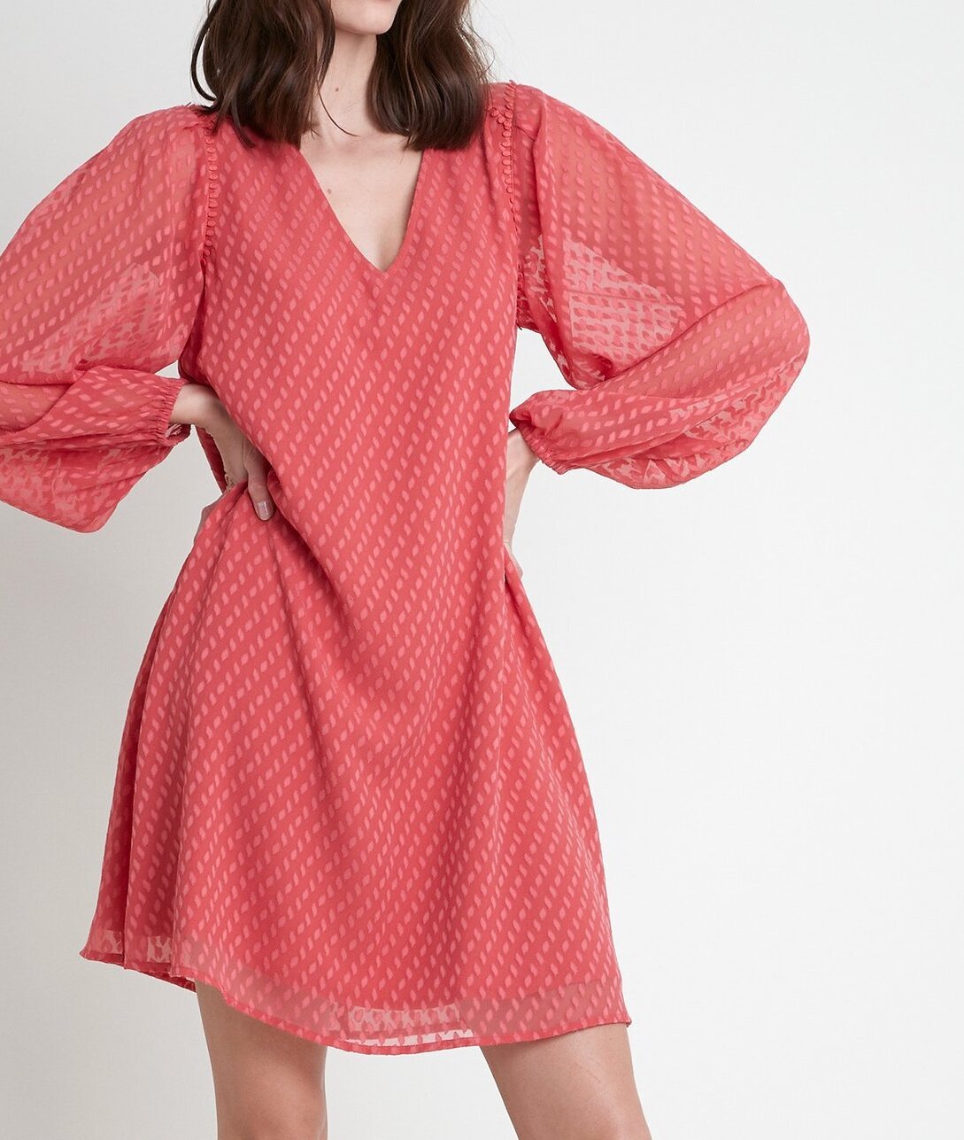 Robe corail plumetis Marcia Maison 123 seconde main photo 1