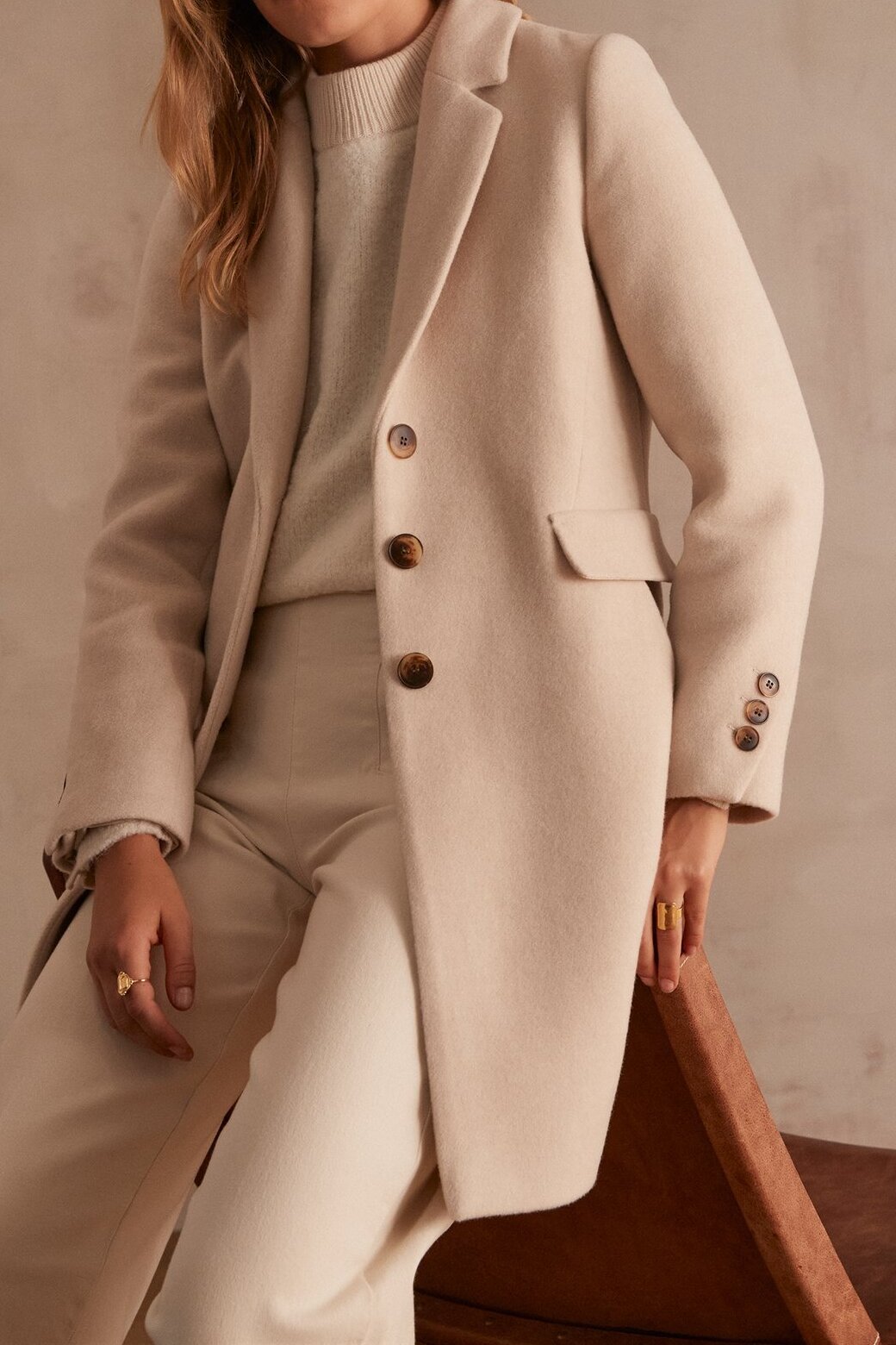 Manteau droit PLUME Maison 123 seconde main photo 1