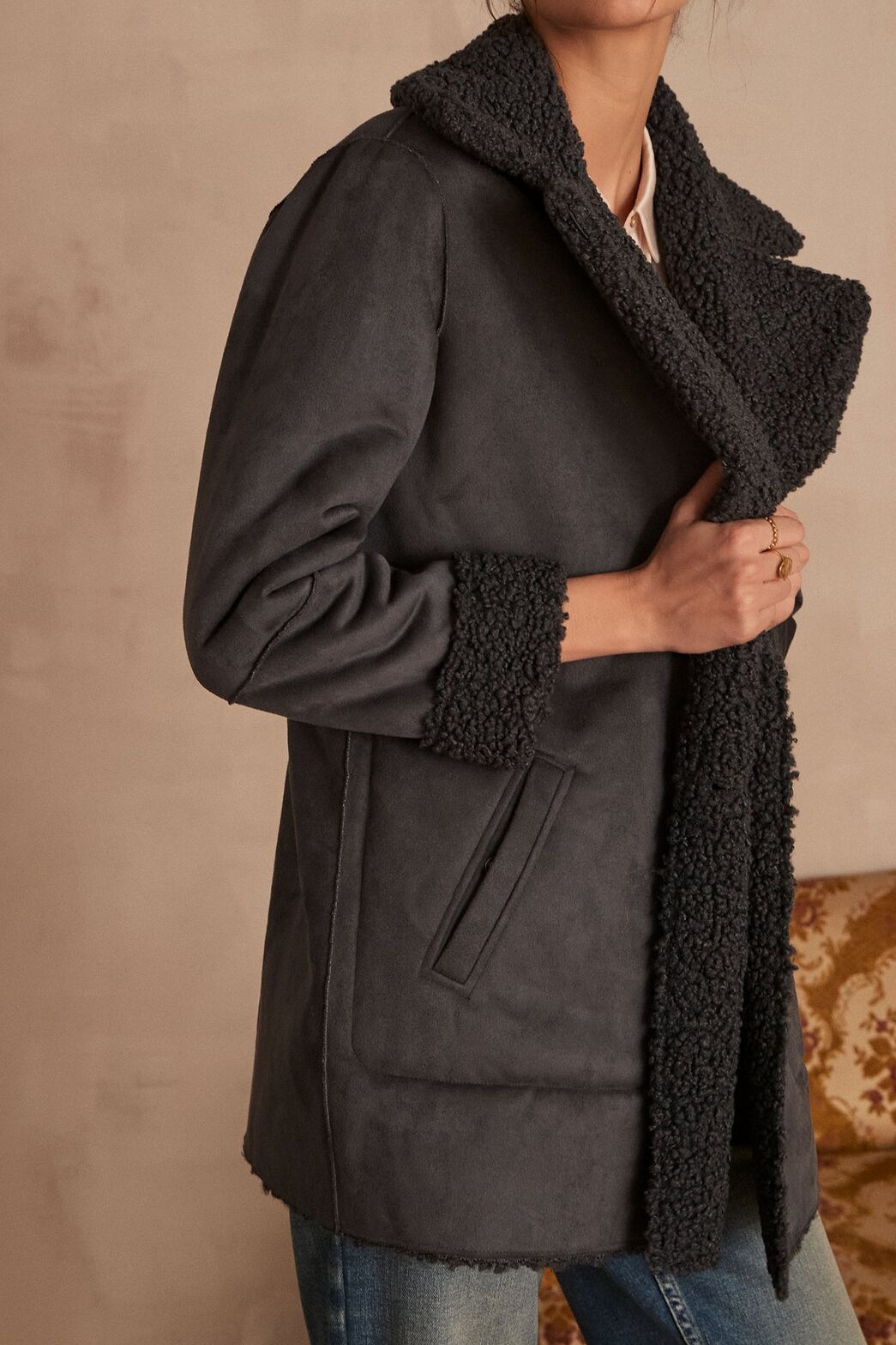 Manteau fourré Odelie Maison 123 seconde main photo 1