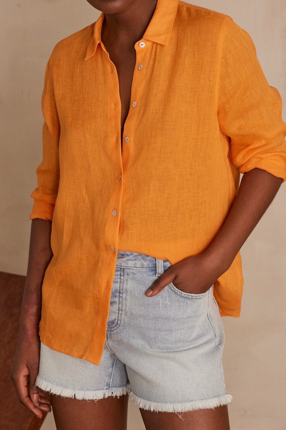 Chemise en lin CARLA Maison 123 seconde main photo 1